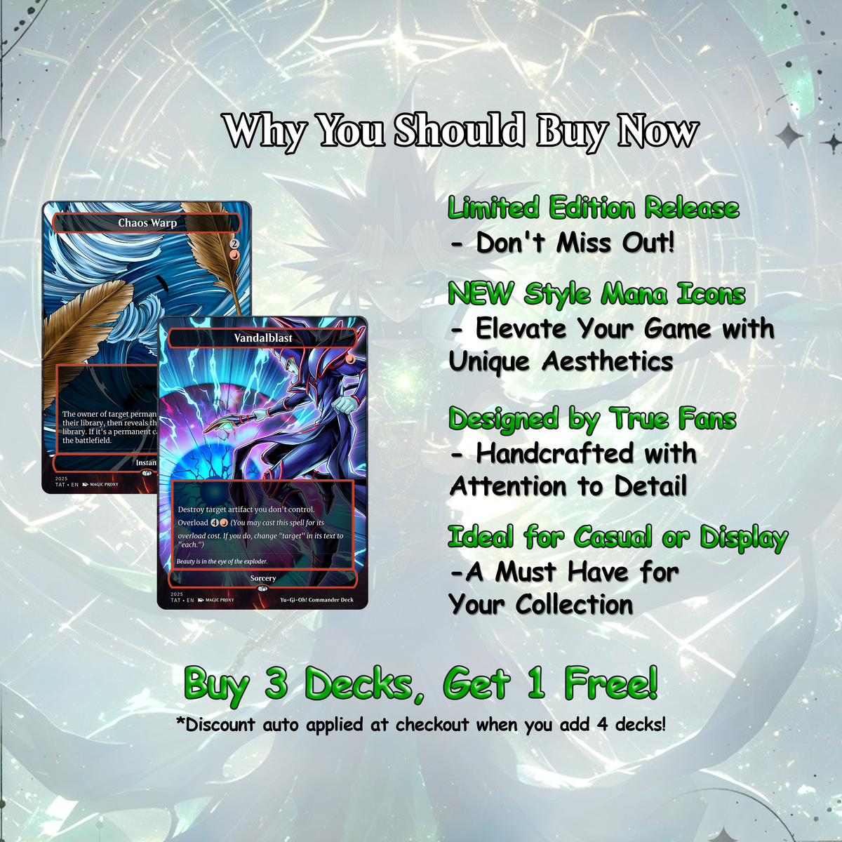 Yu-Gi-Oh! Dark Magician Proxy Commander Deck | VoidForge Proxy