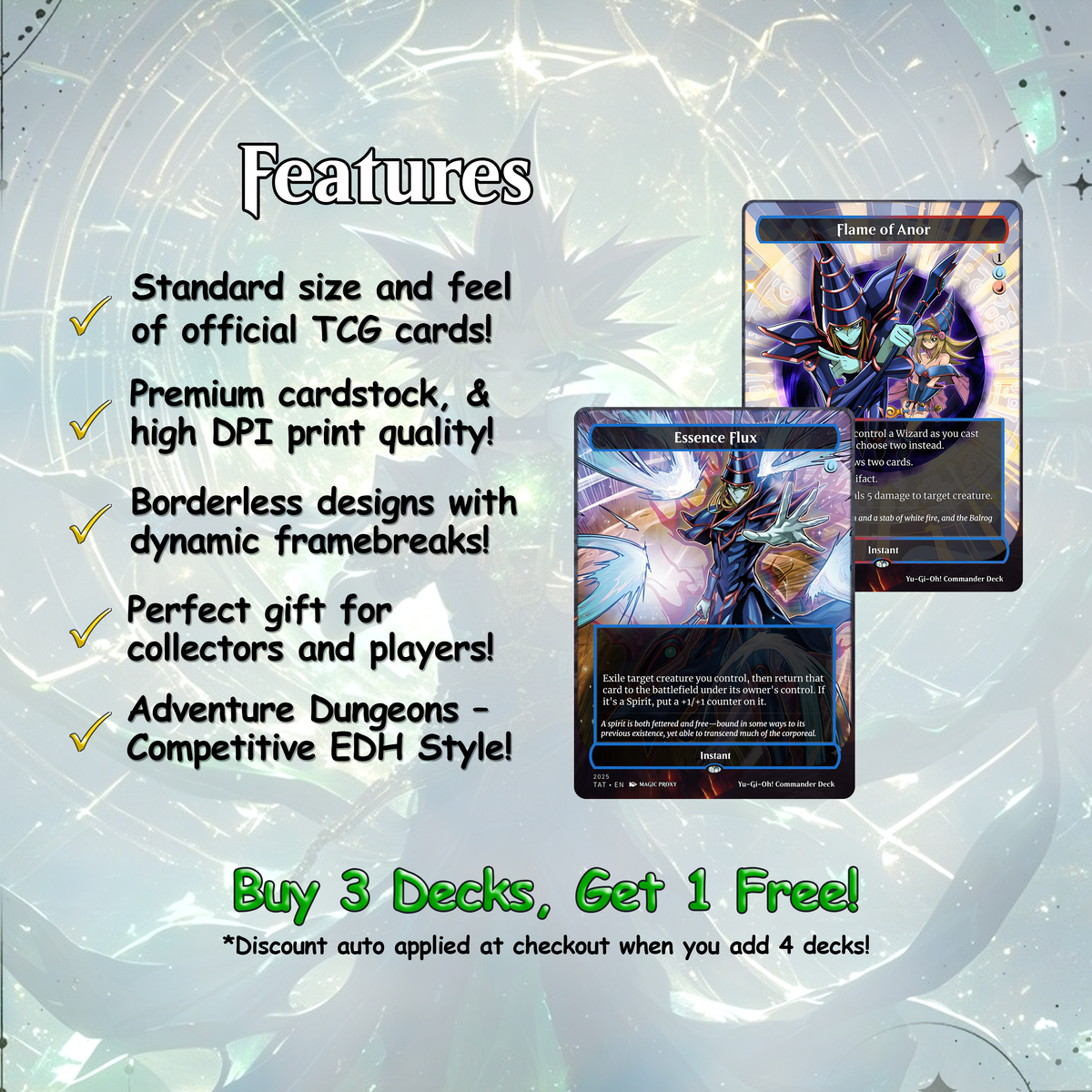 Yu-Gi-Oh! Dark Magician Proxy Commander Deck | VoidForge Proxy