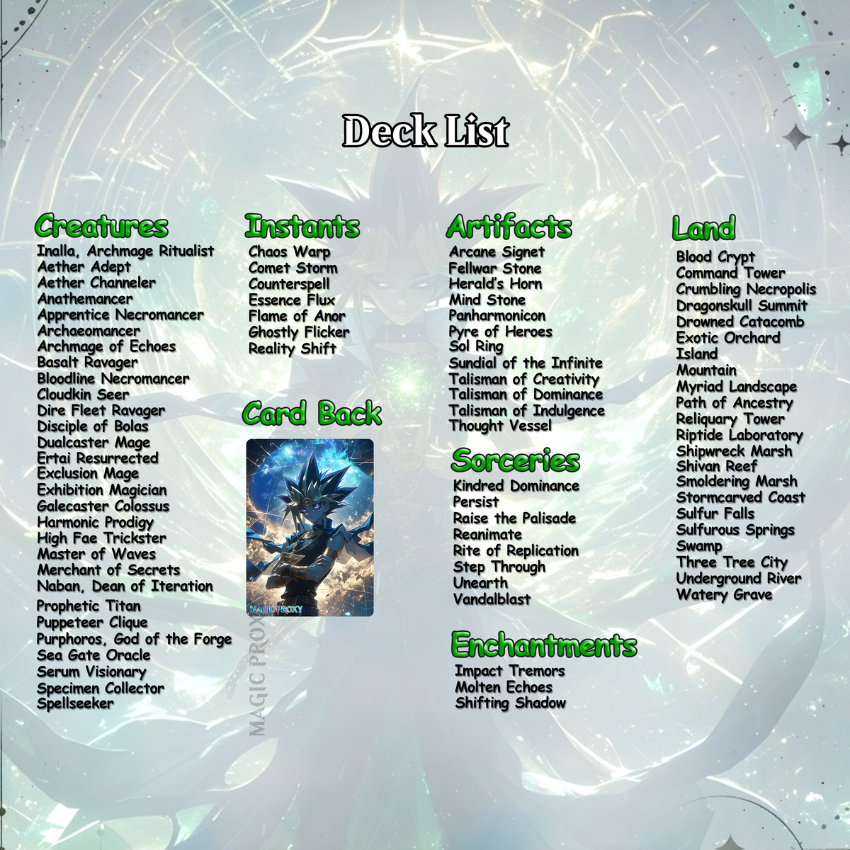 Yu-Gi-Oh! Dark Magician Proxy Commander Deck | VoidForge Proxy